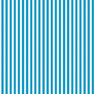 Aqua/White Stripe 100% Cotton Poplin - 112 cms wide