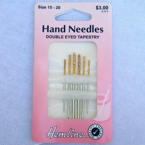 Tapestry needlesSize 20 6 needle pack Williams Quality Hand Sewing 