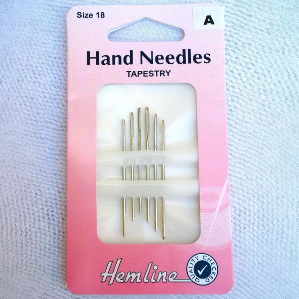 Size 18 Tapestry Hand Sewing Needles - Pack of 6 | Textiles Direct