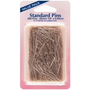 600PCS Safety Pins, Colorful Metal Knitting Bulb Pins with Storage