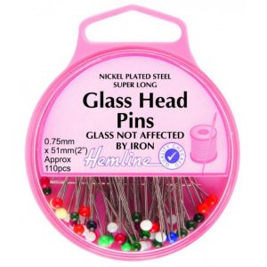 Glass Head Pins - #20 - 1 1/4 x 0.023 - 40/Pack - Assorted