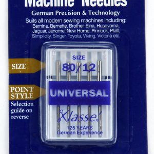 Klasse Sewing Machine Needles, STRETCH Size 90 / 14, Pack of 5 Needles