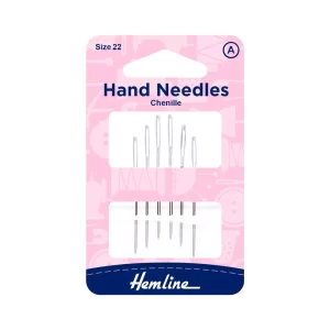 Size 22 Chenille Hand Sewing Needles - Pack of 6