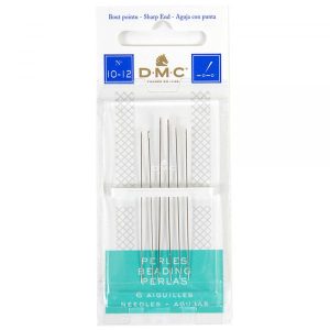 Beading Hand Sewing Needles, Sizes 10-12 - Pack of 6